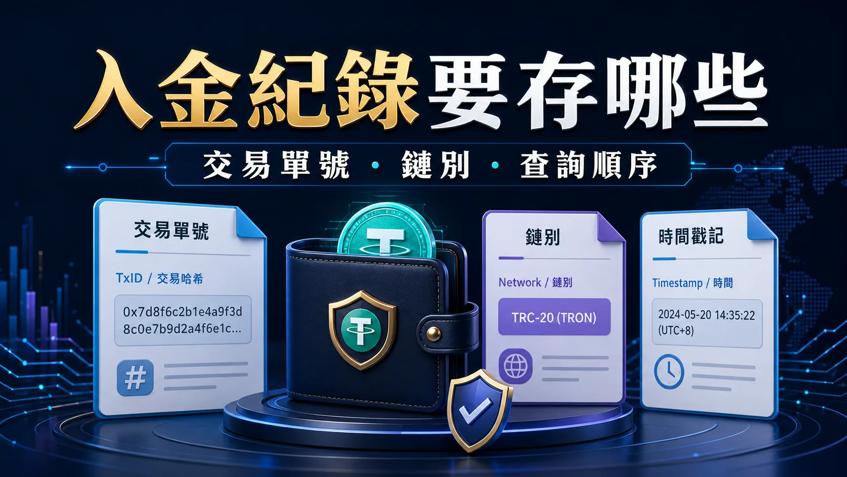 入金紀錄要存哪些,交易單號・鏈別・查詢順序的 USDT 娛樂城安全指南精選圖
