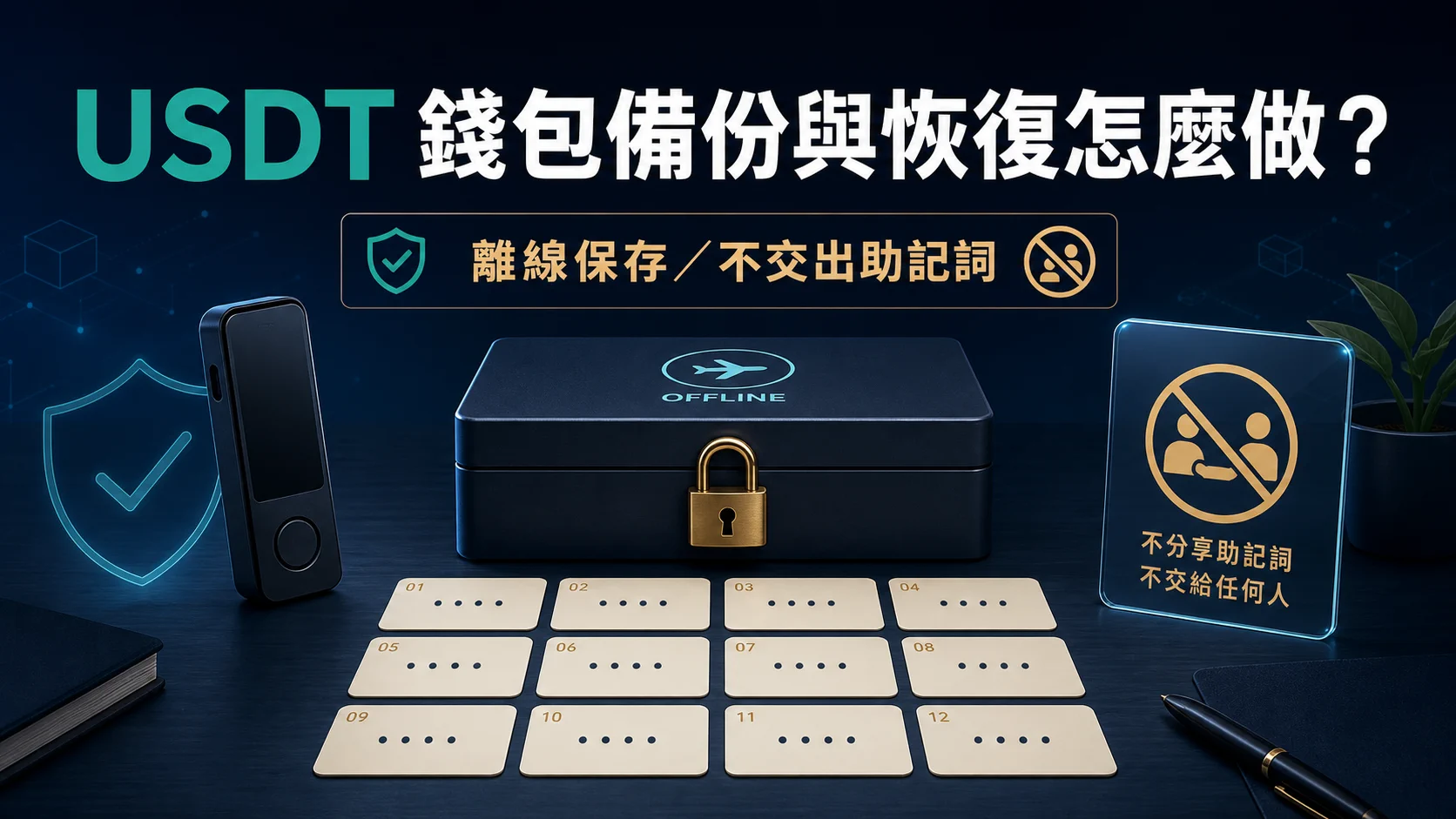 USDT 錢包備份與恢復怎麼做?助記詞、裝置與安全保存檢查的封面重點,整理 USDT 安全檢查與操作重點
