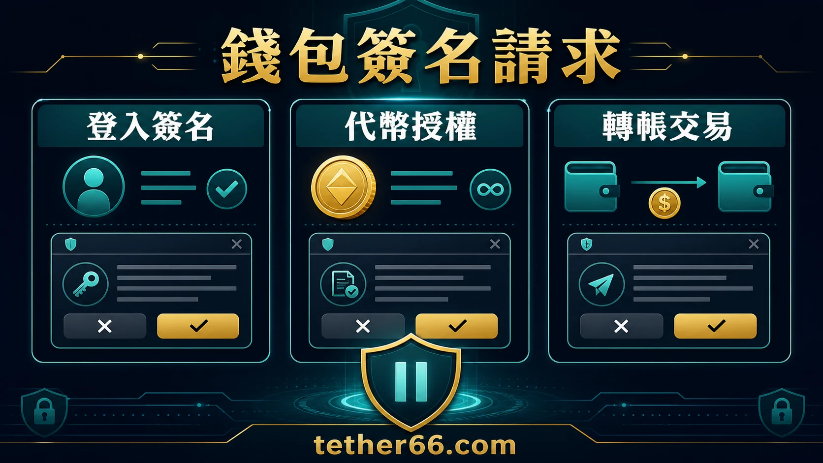 錢包簽名請求怎麼判讀?轉帳、授權與不明網站的停止清單的封面重點,整理 USDT 安全檢查與操作重點